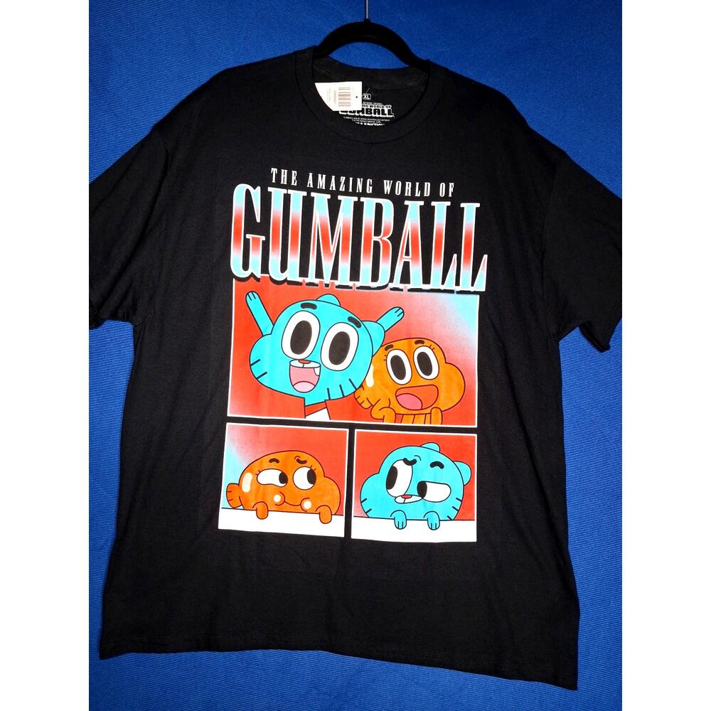 Men’s The Amazing World Of Gumball Black T-Shirt XL